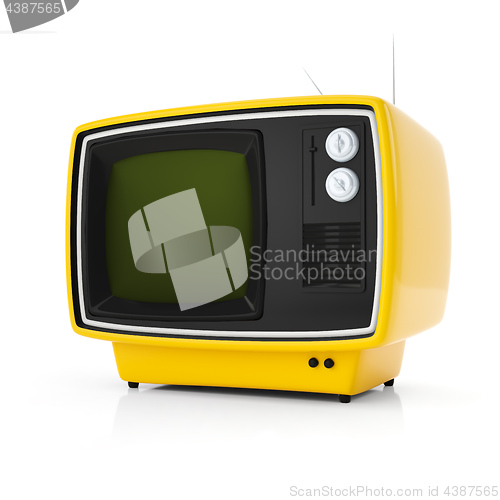 Image of orange retro tv