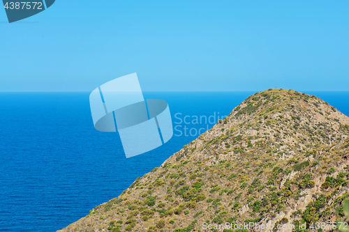 Image of Mountain and blue sea