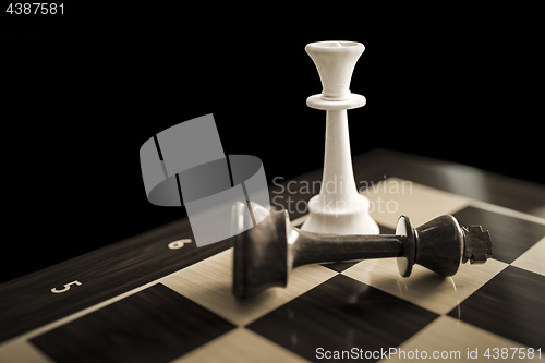 Image of typical chess game checkmate