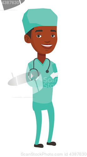 Image of Young confident surgeon with arms crossed.