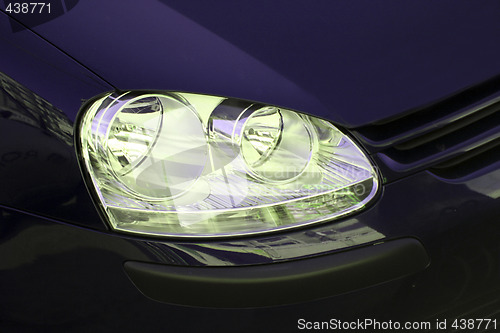Image of Car headlight.