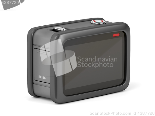 Image of Action camera on white background