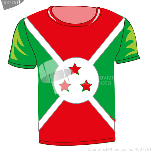 Image of T-shirt flag Burundi