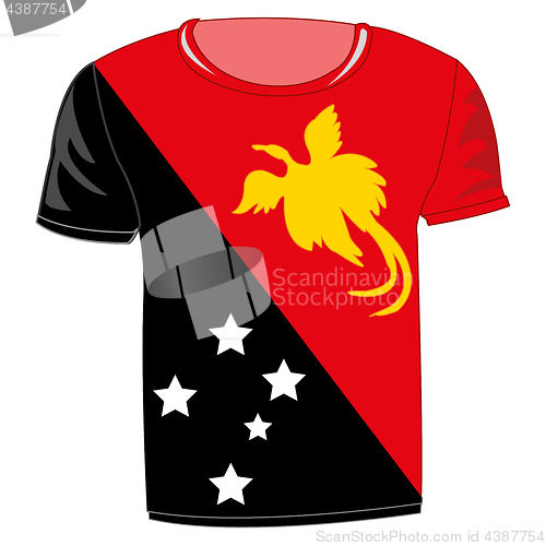 Image of T-shirt flag New Guinea