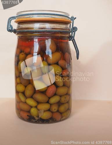 Image of Olives vegetables in brine