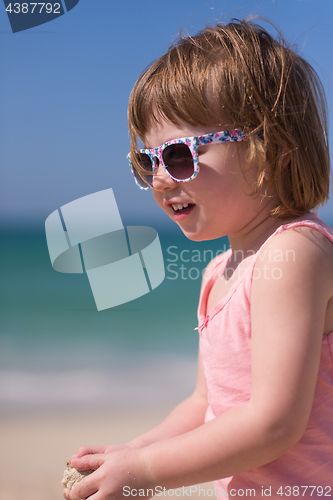 Image of little girl at beach