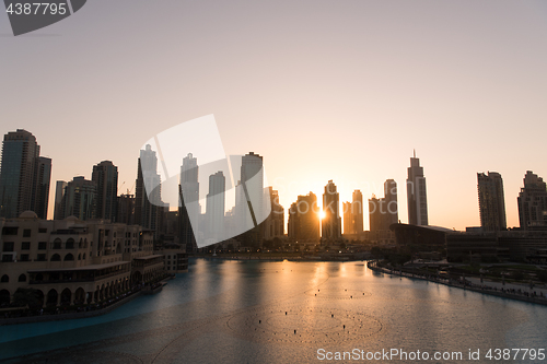 Image of musical fountain in Dubai