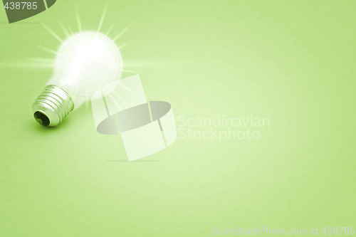 Image of Background with lit lightbulb