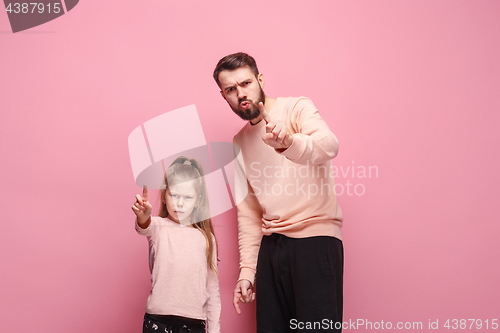 Image of Young father with his baby daughter