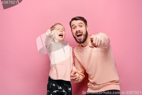 Image of Young father with his daughter