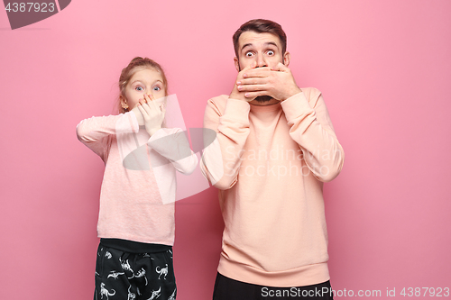 Image of Young father with his baby daughter