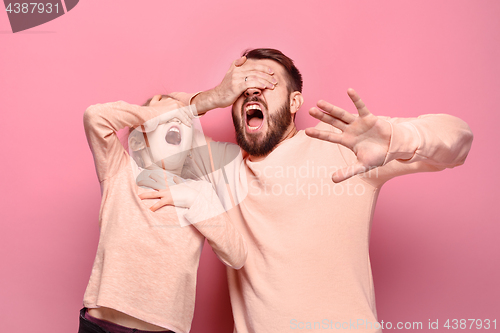 Image of Young father with his baby daughter