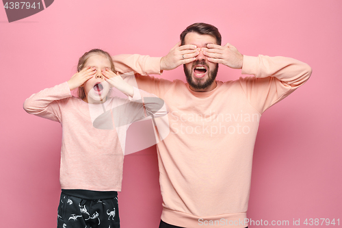 Image of Young father with his baby daughter