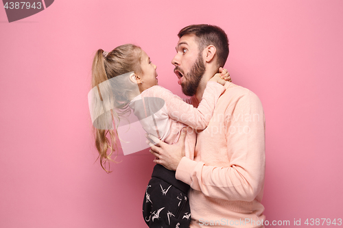 Image of Young father with his baby daughter