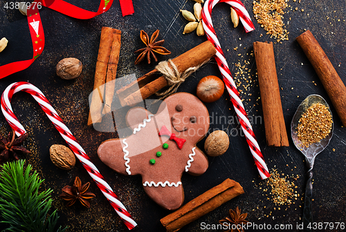 Image of gingerbread with aroma spice