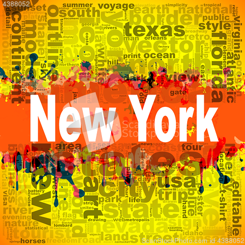 Image of New York word cloud design