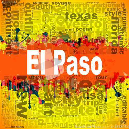 Image of El Paso word cloud design