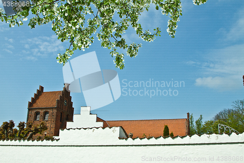 Image of Sollerod church in spring