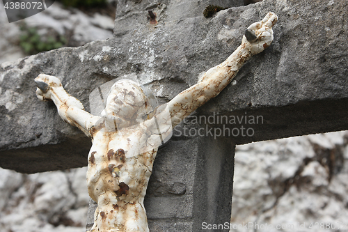 Image of crucifix, in France