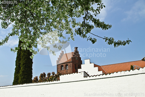 Image of Sollerod church in spring