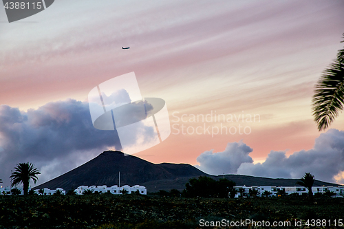 Image of Sunset in Lanzarote, Canary Islands, Spain