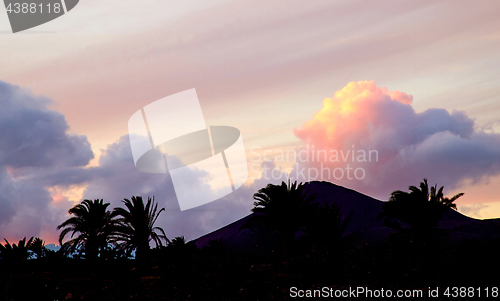 Image of Sunset in Lanzarote, Canary Islands, Spain