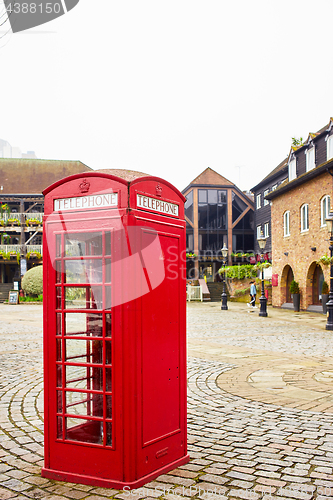 Image of Red phone box in London, UK