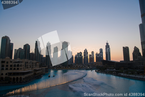 Image of musical fountain in Dubai