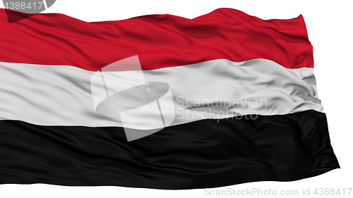 Image of Isolated Yemen Flag