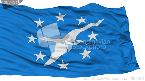 Image of Isolated Corpus Christi City Flag, United States of America