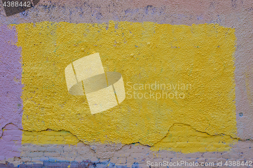 Image of Background of old yellow painted