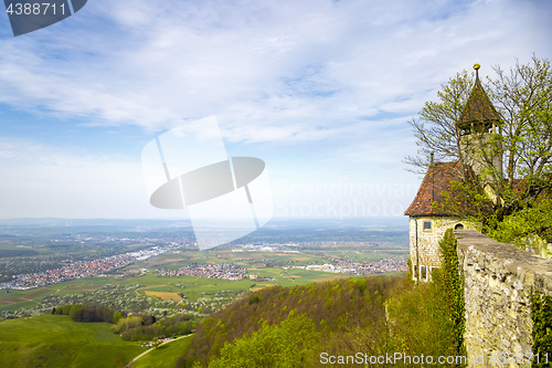 Image of a panoramic view from Castle Teck Germany