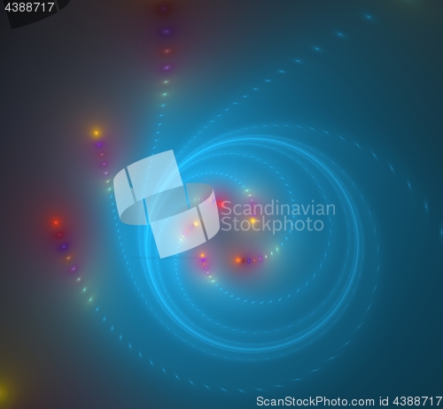 Image of Light blue blurred fractal
