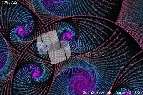 Image of Fractal with spirals picture