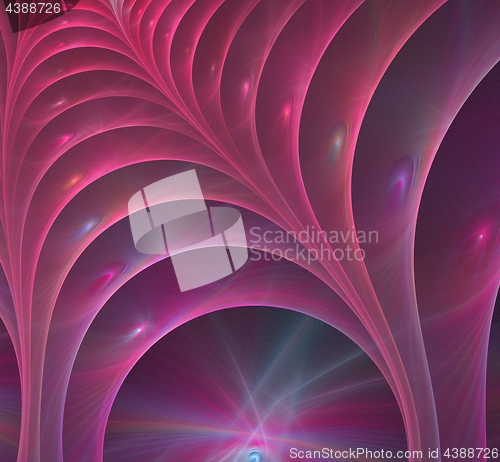 Image of Pink spiral fractal picture