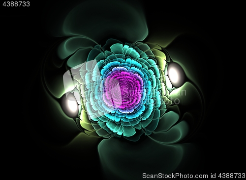 Image of Beautiful abstract fractal flower