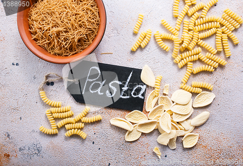 Image of raw pasta