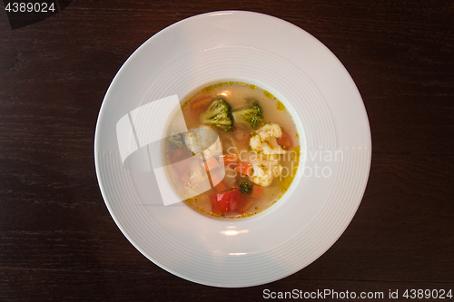 Image of Light soup of fresh vegetables