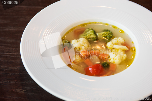 Image of Light soup of fresh vegetables