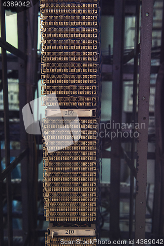 Image of Retro telephone exchange