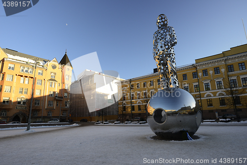 Image of HELSINKI, FINLAND  - FEBRUARY 24, 2018: The National Memorial to