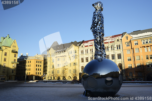 Image of HELSINKI, FINLAND  - FEBRUARY 24, 2018: The National Memorial to