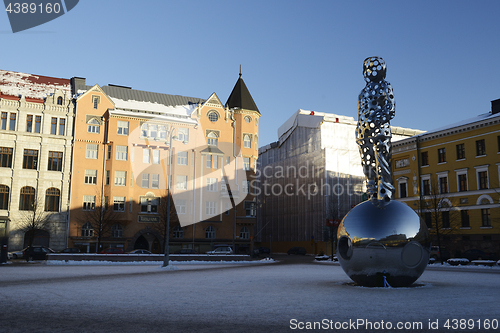 Image of HELSINKI, FINLAND  - FEBRUARY 24, 2018: The National Memorial to