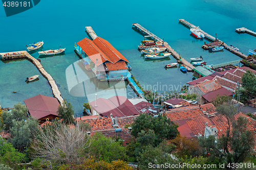 Image of Small fishers village Simena, view from old fortification