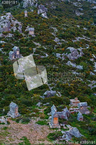 Image of Lycian tombs in Kalekoy. Simena.