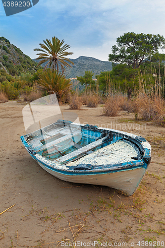 Image of Old boat on a beach