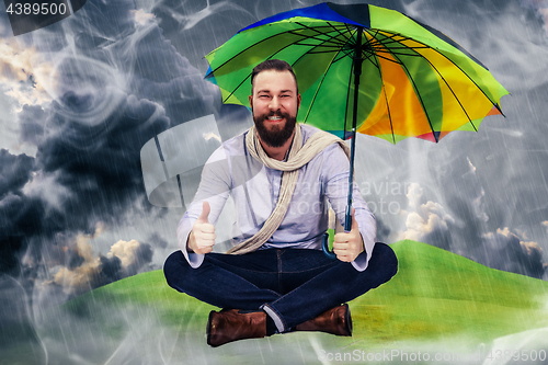 Image of Sit in the rain