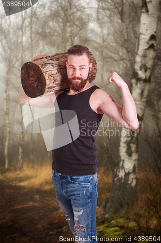 Image of Muscular man with beard