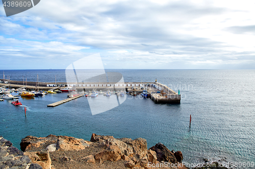 Image of Yacht dock of Puerto del Carmen, Lanzarote Island, SPAIN