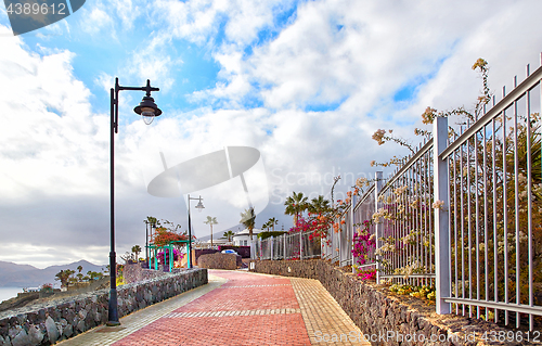 Image of Walking street in Puerto del Carmen, Lanzarote Island
